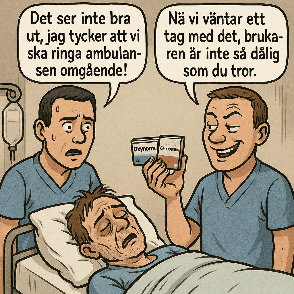 Att kontakta ambulans för sent.