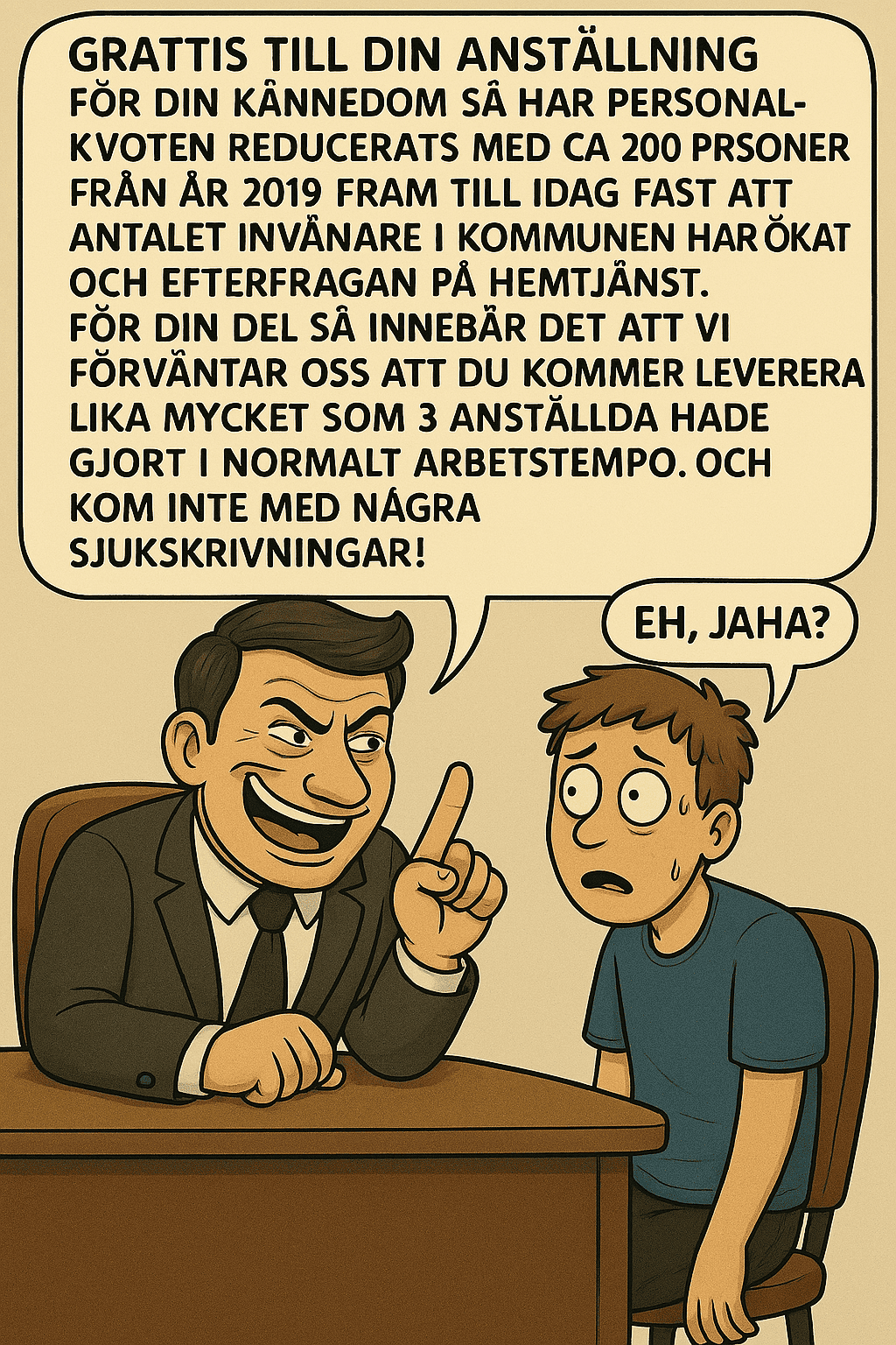 Arbetsmiljö och arbetsvillkor
