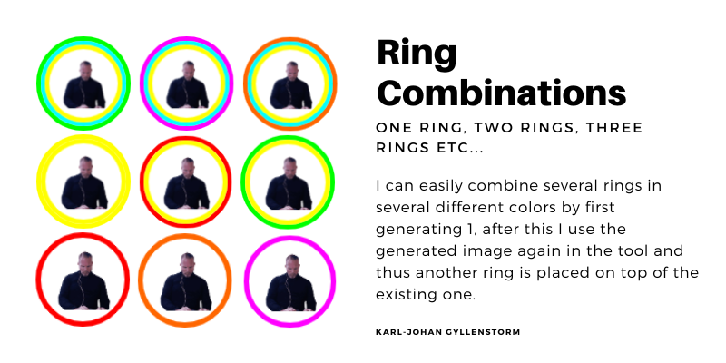 Colorful Ring Combinations in Social media Profile image generates more followers and likes on Instagram, Twitter (X), Meta, Linkedin?