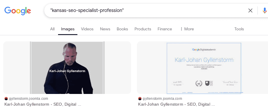 Image seo technique - Karl-Johan Gyllenstorm